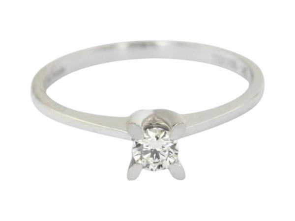 0.11 Karat Tektaş Pırlanta Yüzük - T038854 - 1