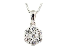 0.26 Karat Baget Pırlanta Kolye - L022252 - KOÇAK DIAMOND