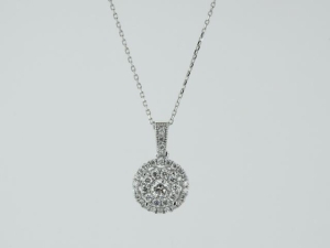 0.51 Karat Baget Pırlanta Kolye - L020671 - KOÇAK DIAMOND