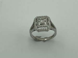 0.53 Karat Baget Pırlanta Yüzük - VZ19697 - KOÇAK DIAMOND