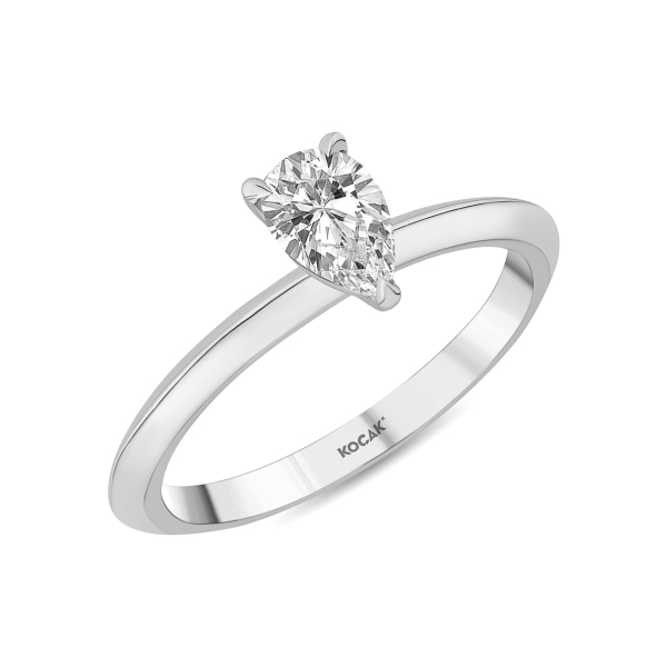 0.53 Karat Tektaş Pırlanta Yüzük - T056409 - 1