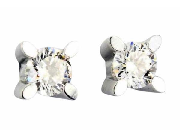 1.01 Karat Tektaş Pırlanta Küpe - K014904 - 1