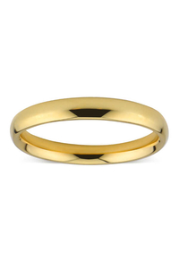 14 Ayar Altın 3 mm Sade Alyans - bende
