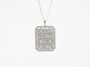 1.42 Karat Baget Pırlanta Kolye - LL01389 - KOÇAK DIAMOND
