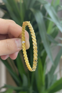 22 Ayar Altın İkili Burma Kelepçe - bende